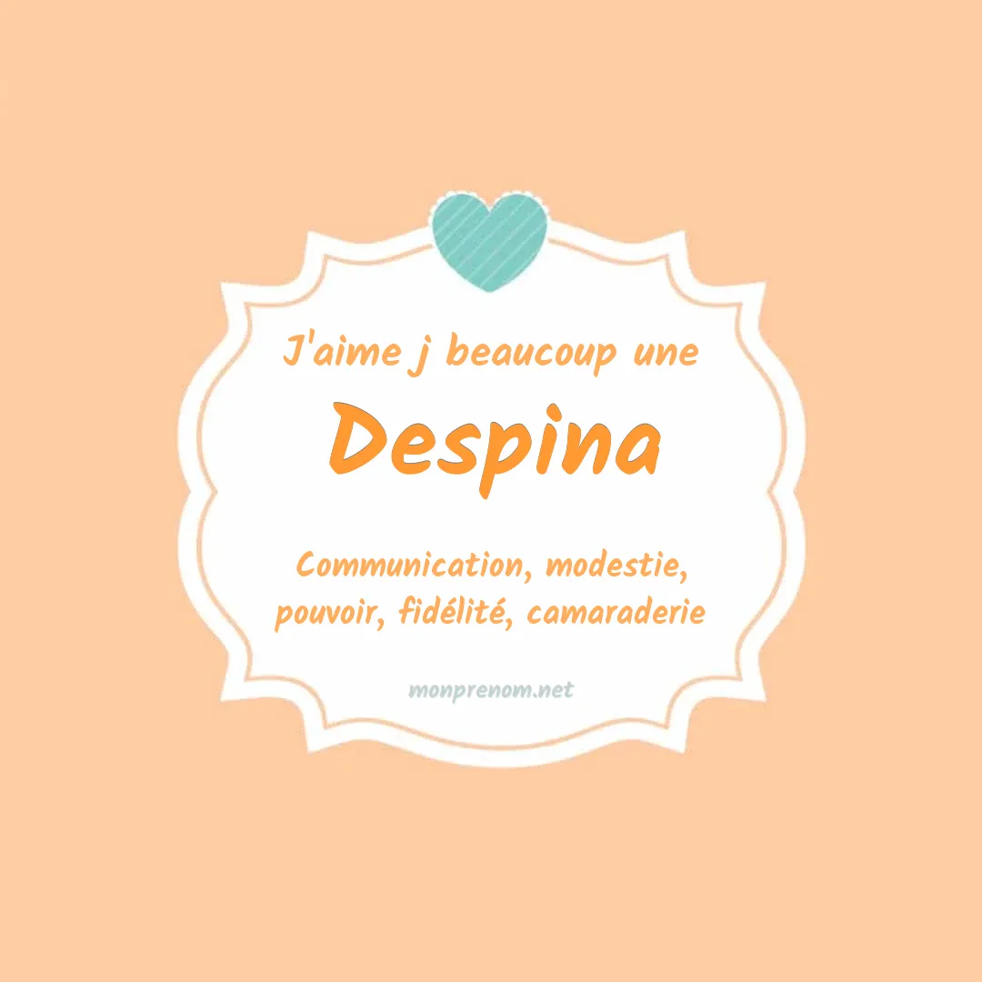 J'aime beaucoup Despina