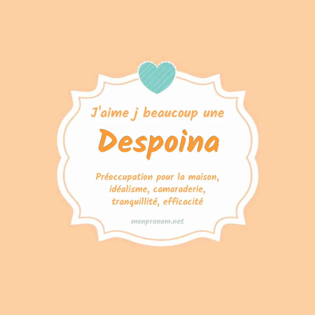 J'aime beaucoup Despoina