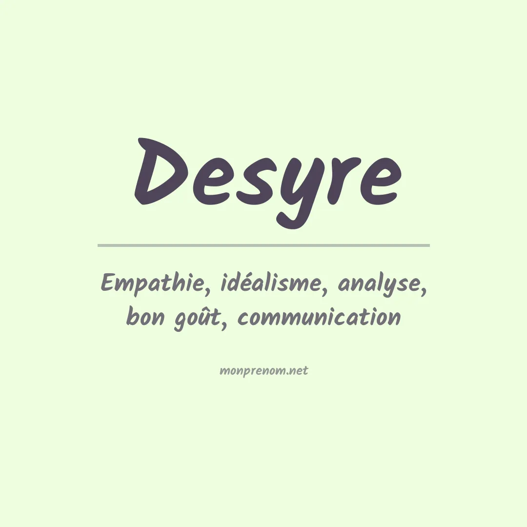 Prénom Desyre