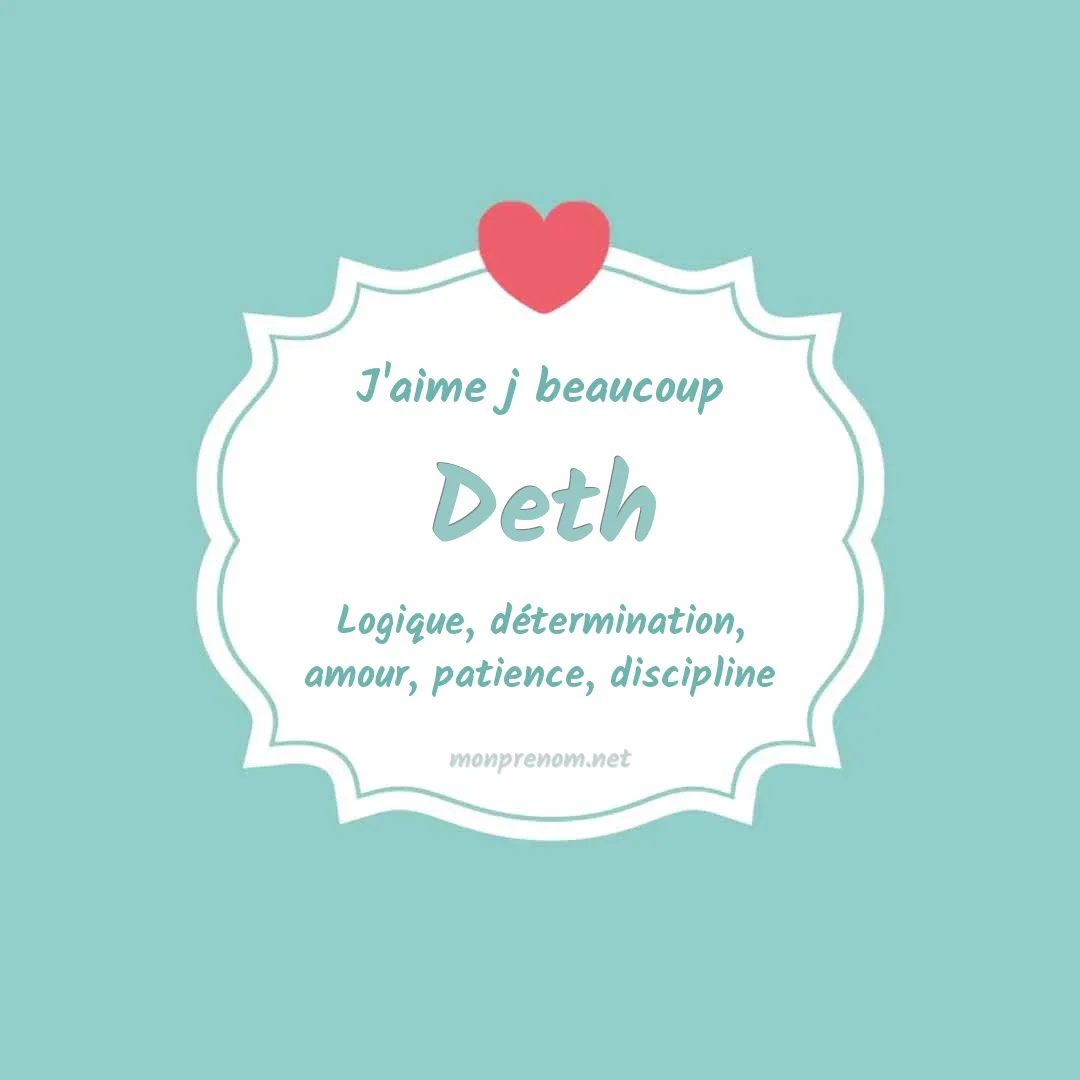 J'aime beaucoup Deth