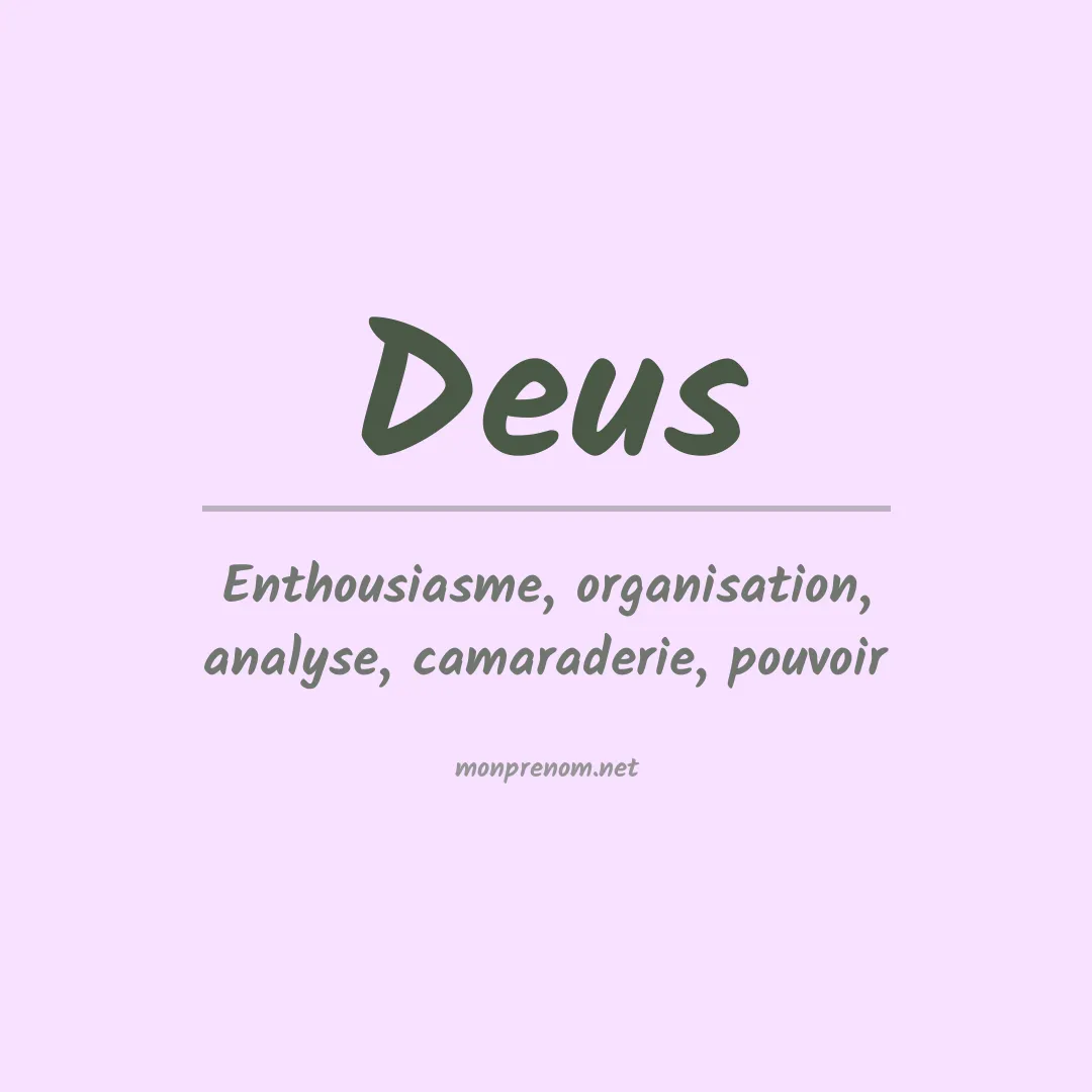 Prénom Deus