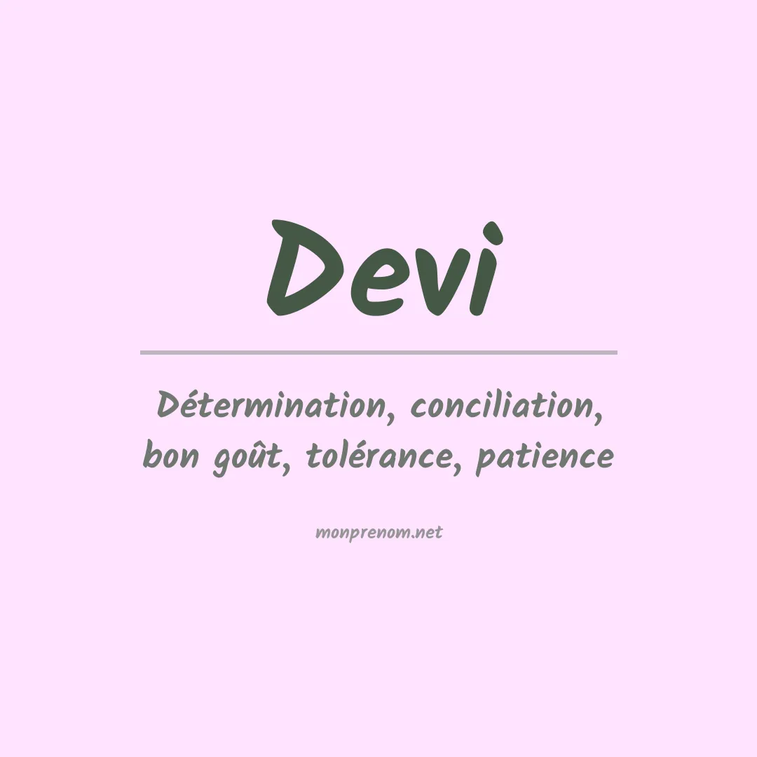 Prénom Devi