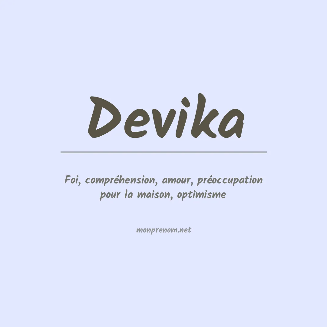 Signification du prénom Devika