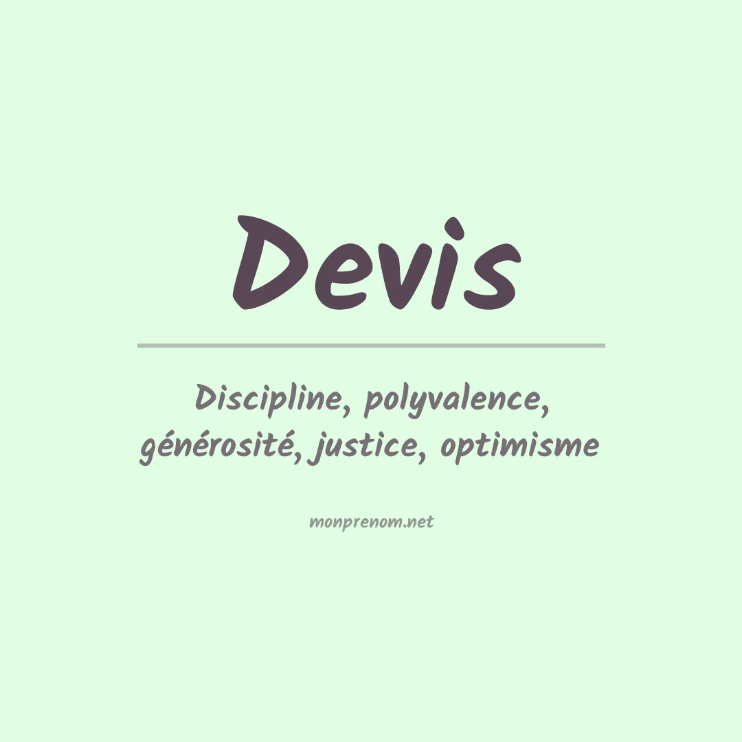 Prénom Devis