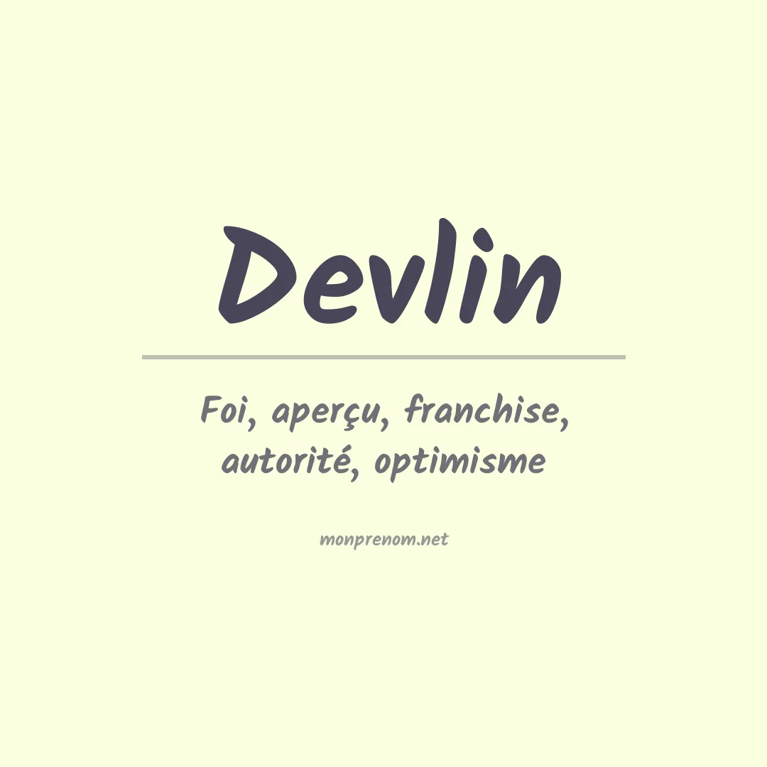 Prénom Devlin