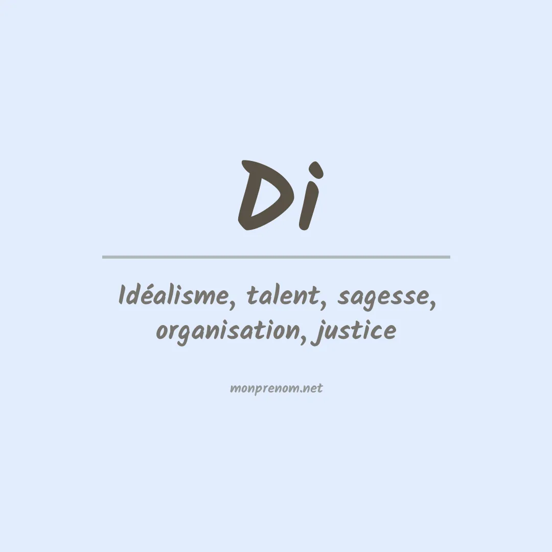Prénom Di