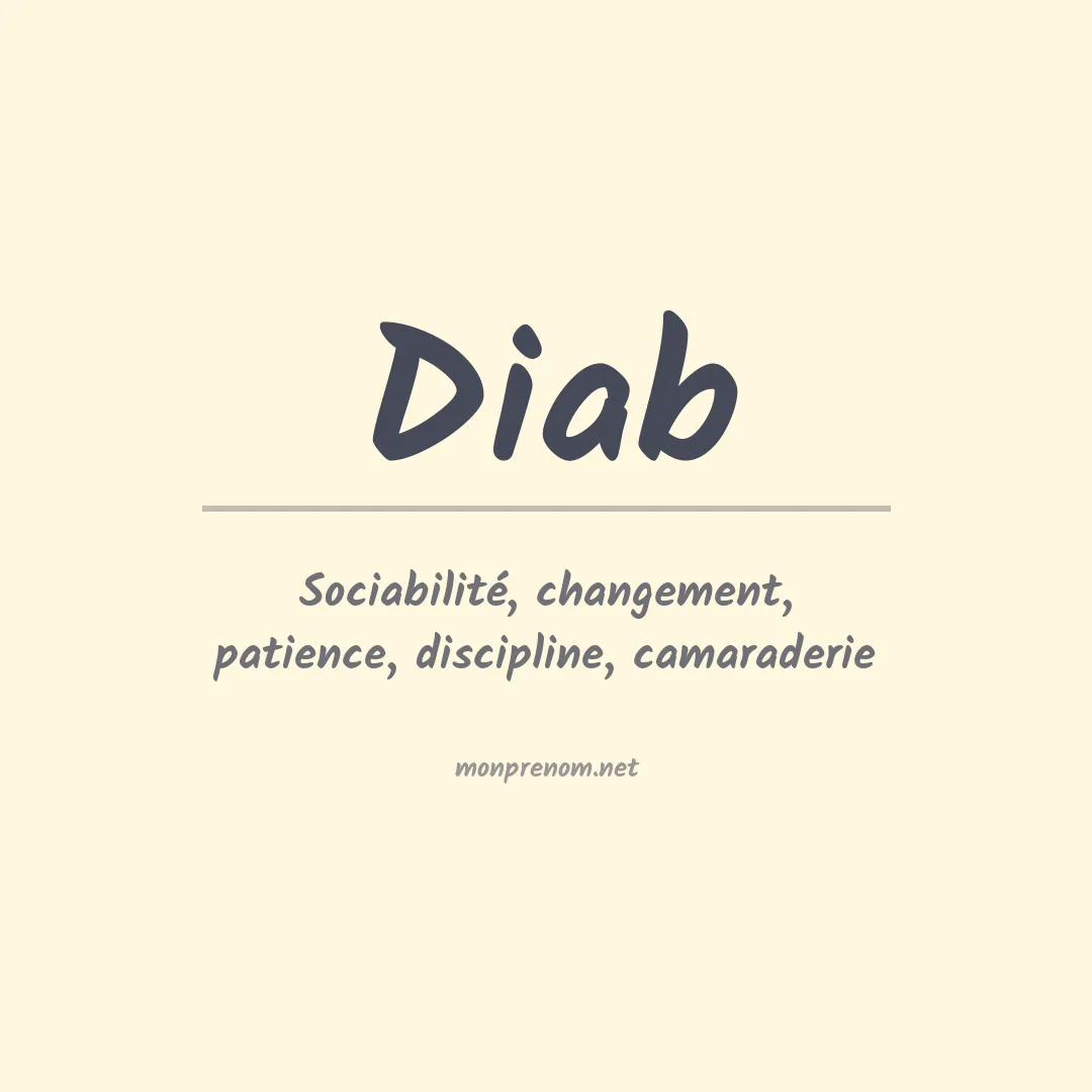 Prénom Diab