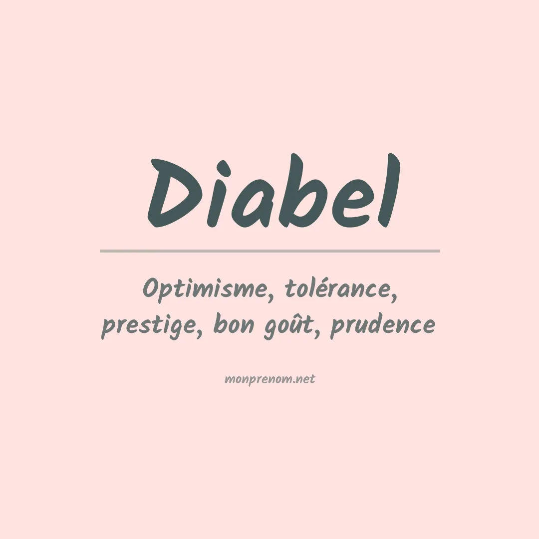 Signification du prénom Diabel