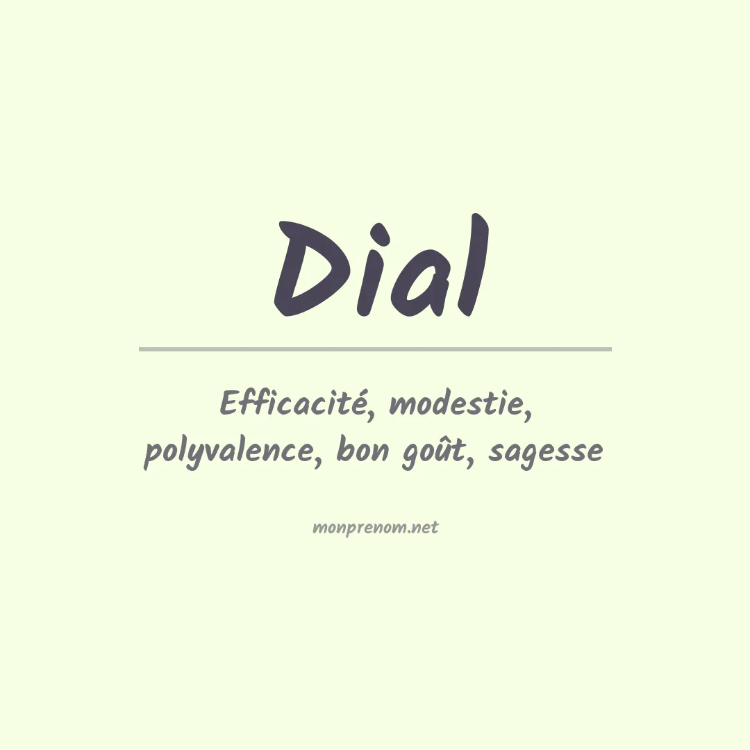 Prénom Dial