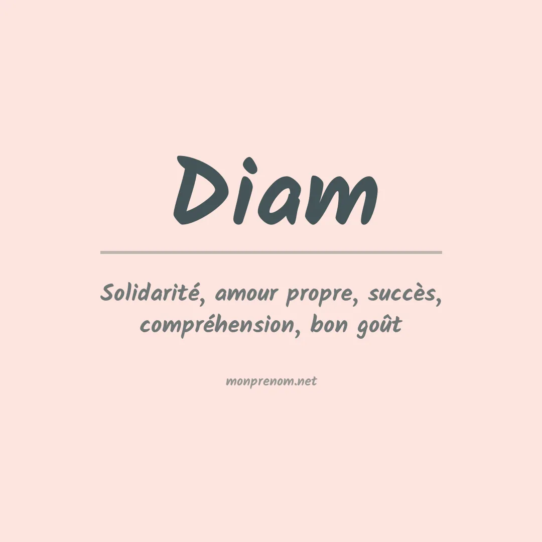 Prénom Diam