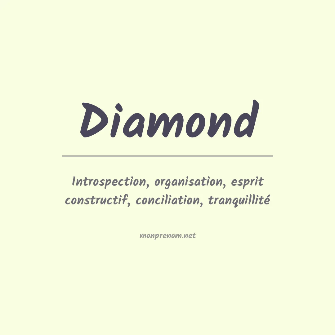 Prénom Diamond