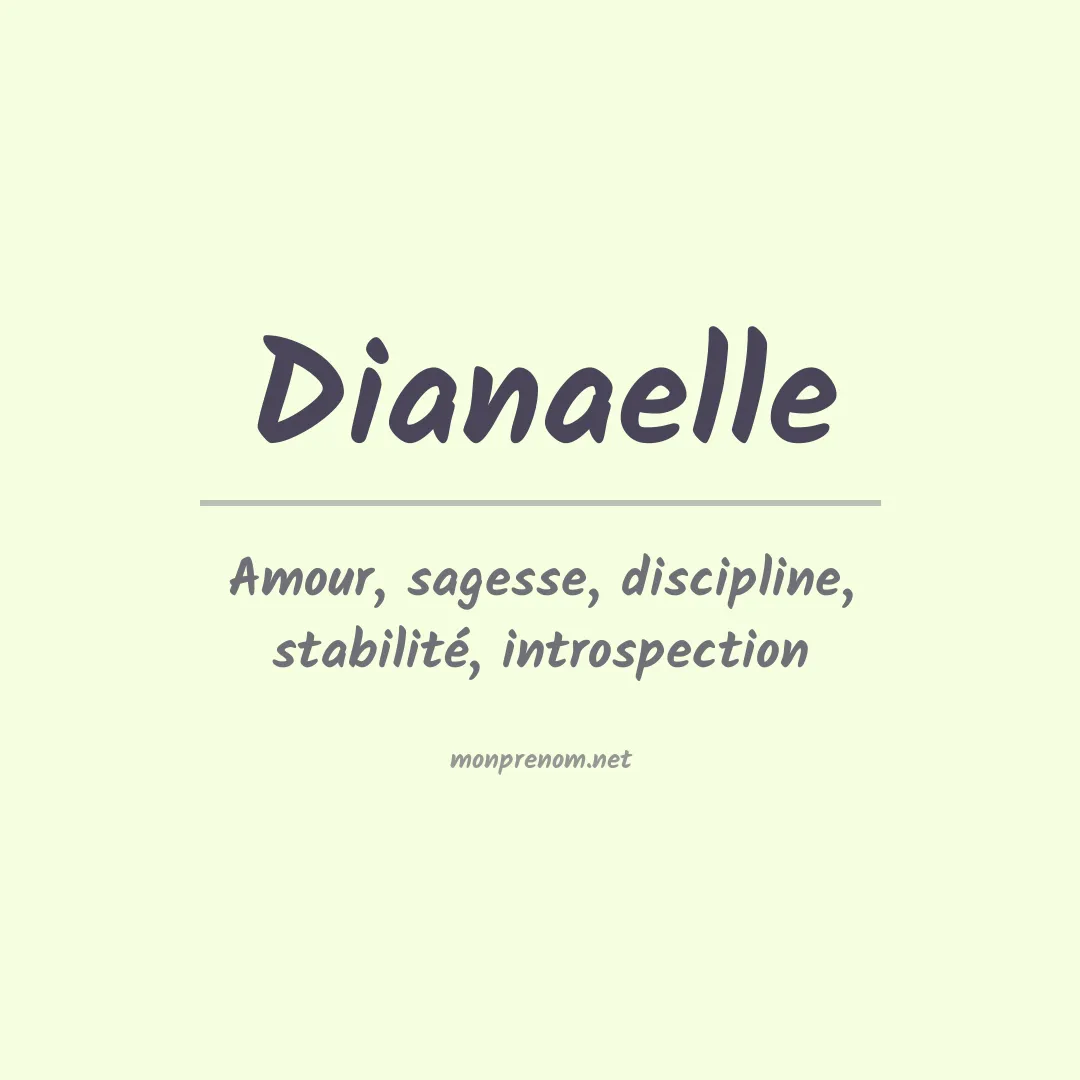 Signification du prénom Dianaelle
