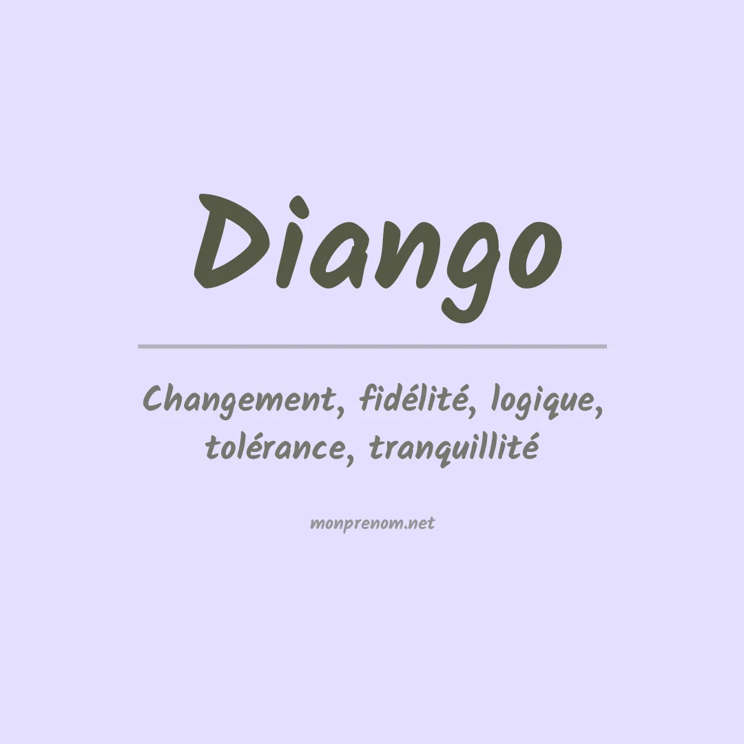 Signification du prénom Diango
