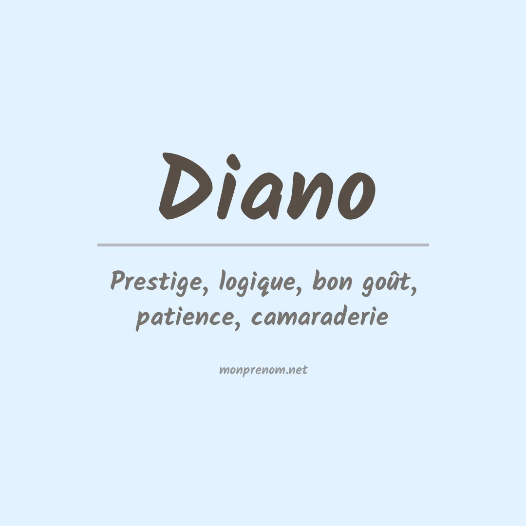 Prénom Diano