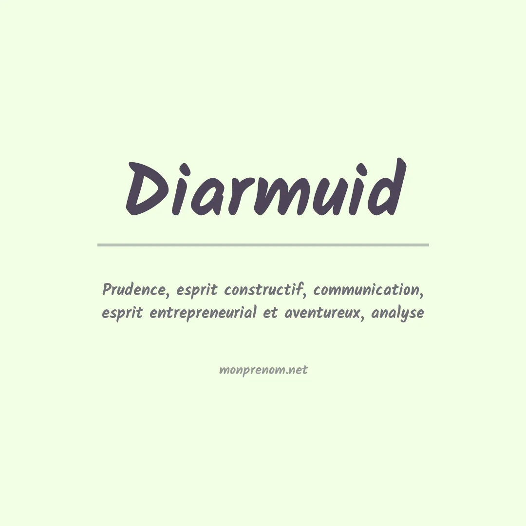 Signification du prénom Diarmuid