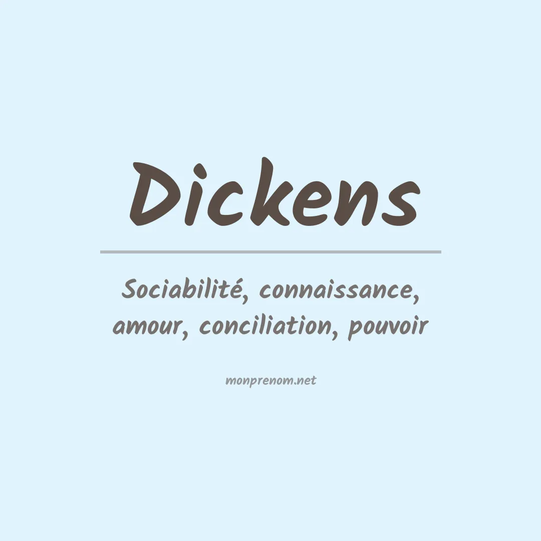 Prénom Dickens