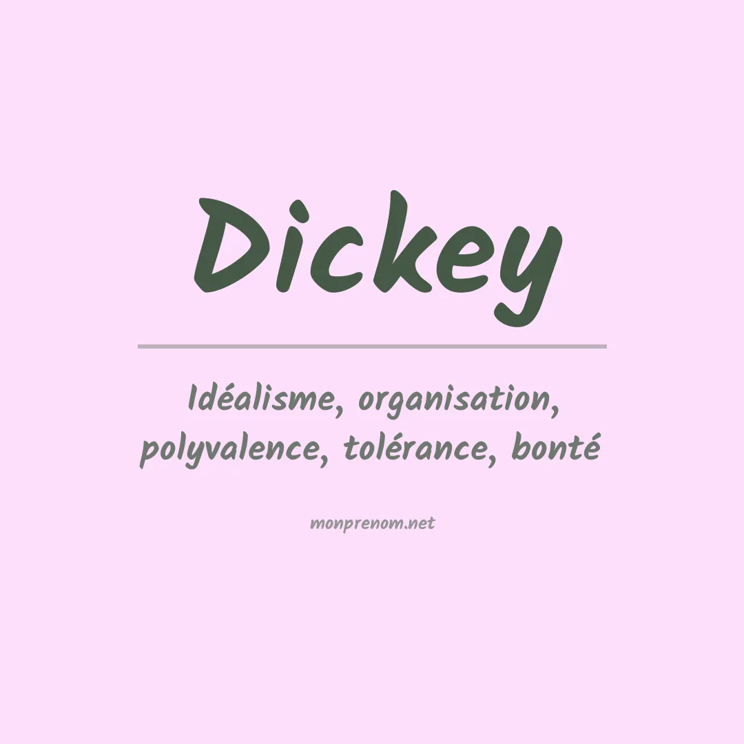 Prénom Dickey
