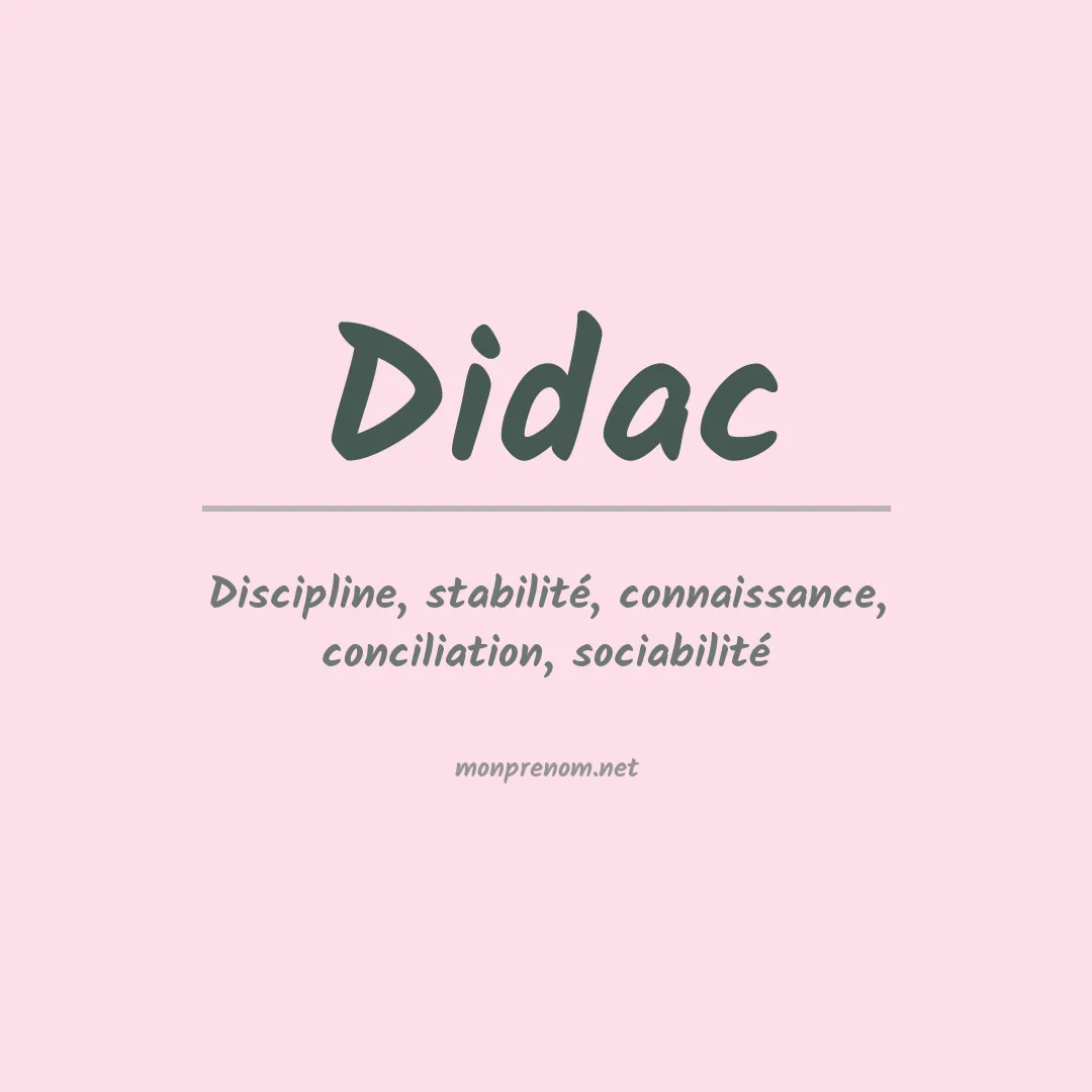 Prénom Didac