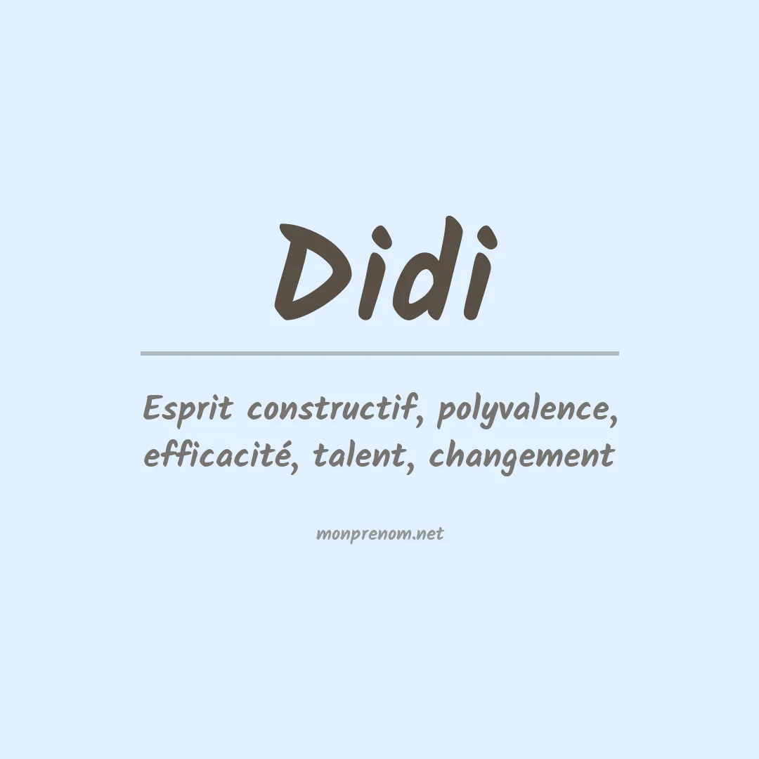 Prénom Didi