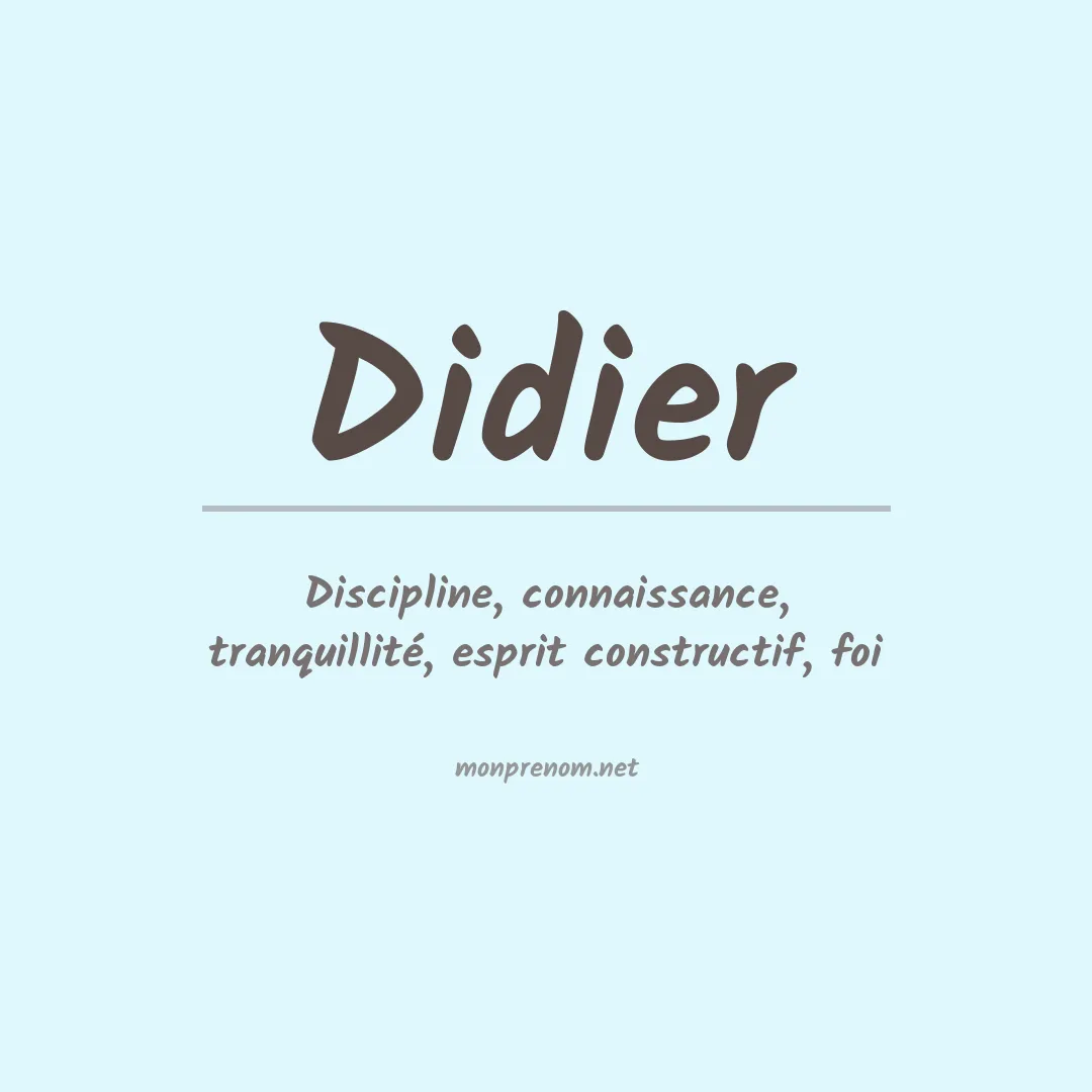 Prénom Didier