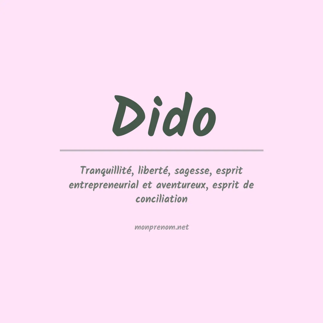 Prénom Dido