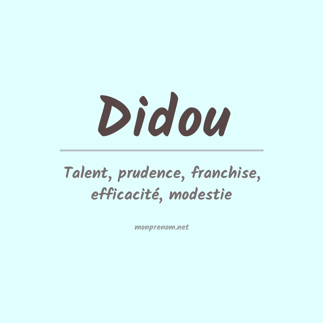 Signification du prénom Didou