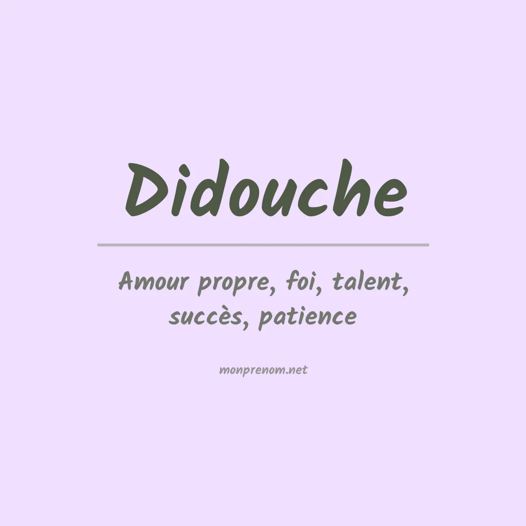 Prénom Didouche