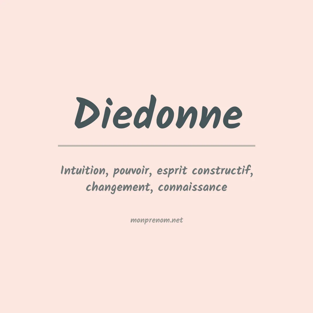 Prénom Diedonne