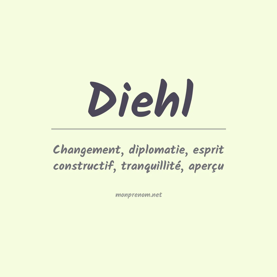Prénom Diehl