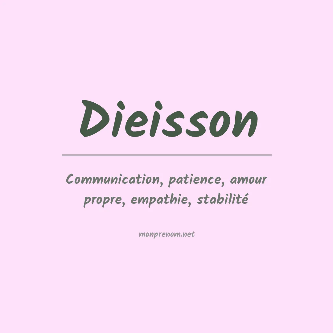 Prénom Dieisson