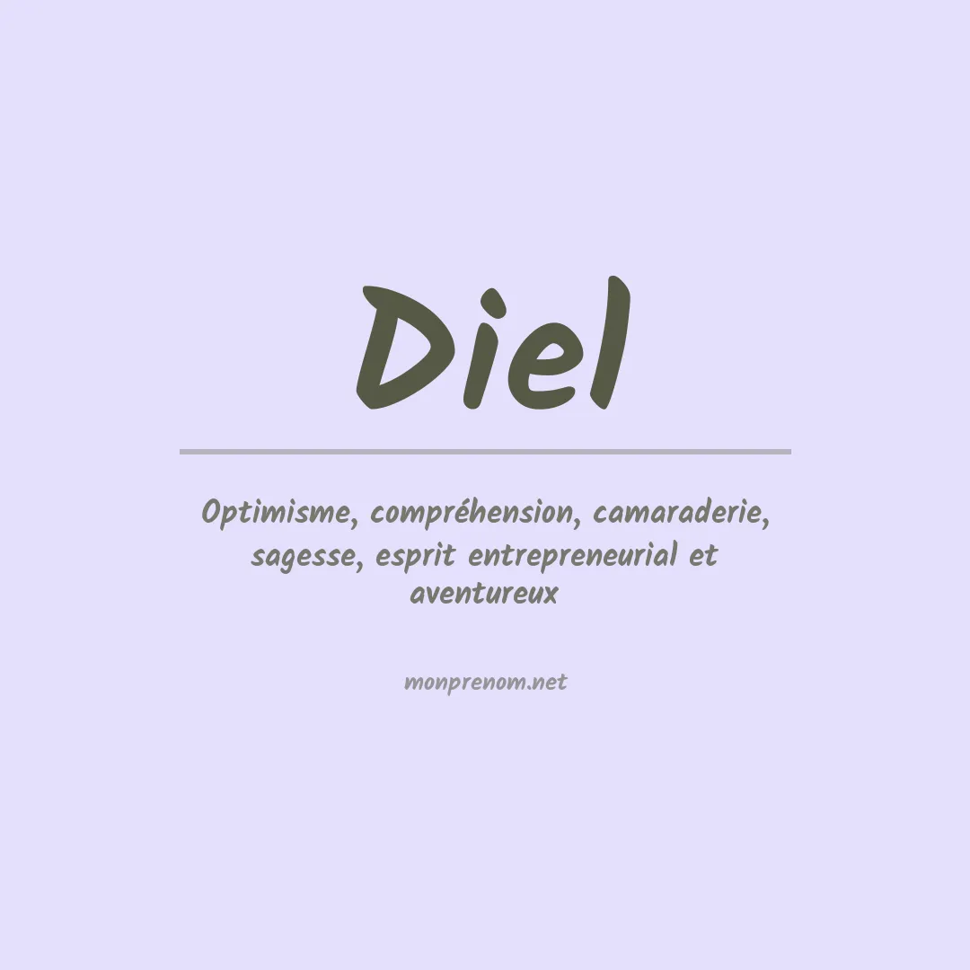 Prénom Diel