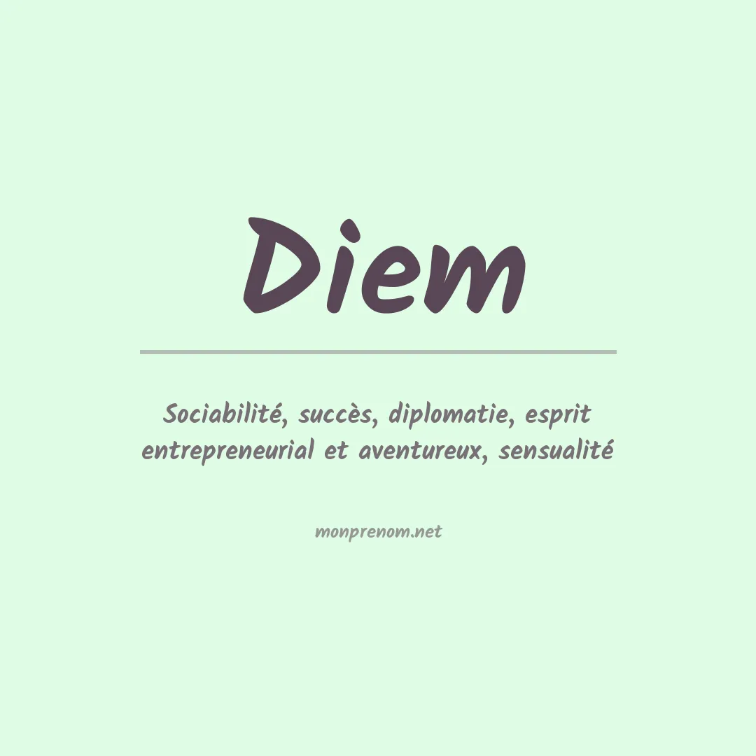 Prénom Diem