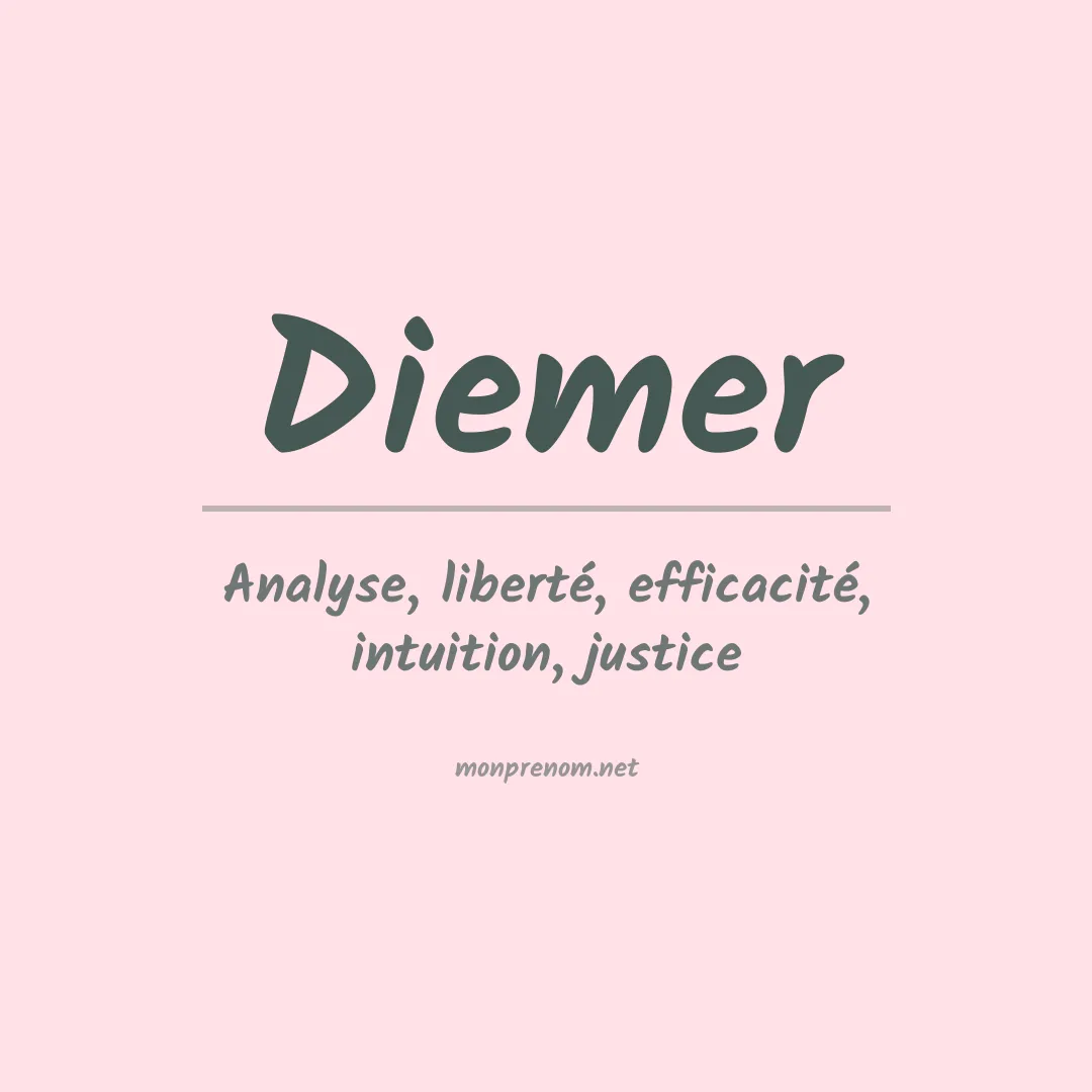 Prénom Diemer