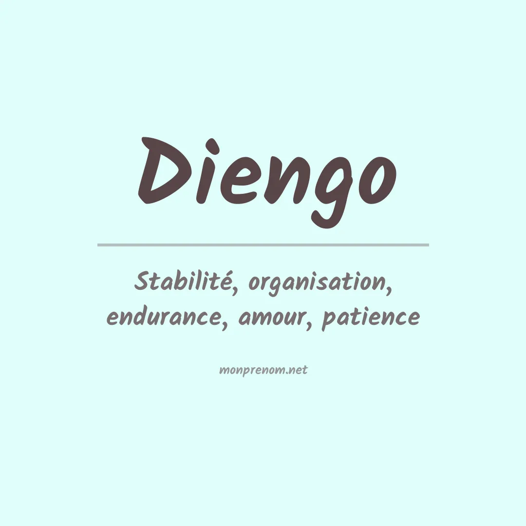 Signification du prénom Diengo