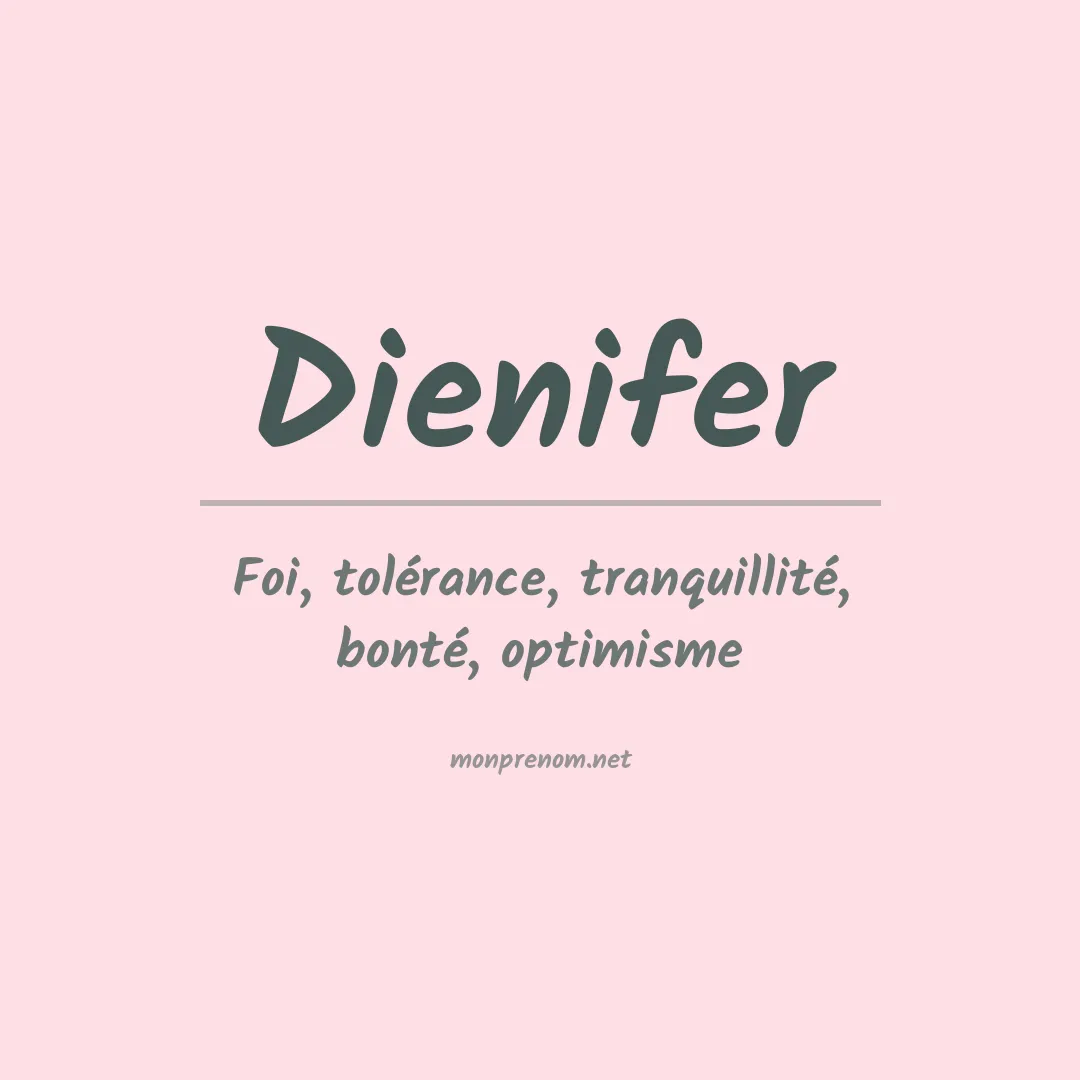 Prénom Dienifer