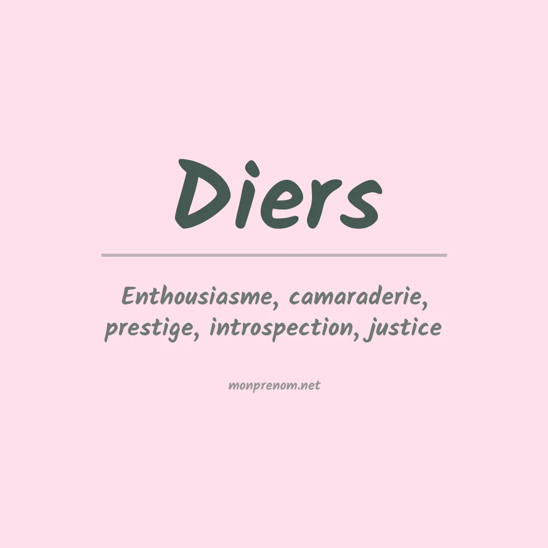 Prénom Diers