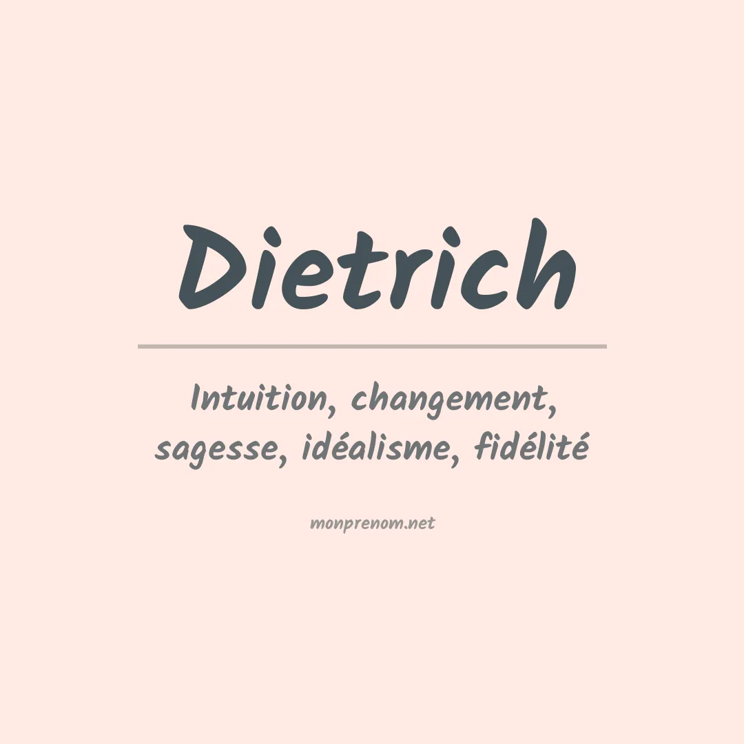 Prénom Dietrich