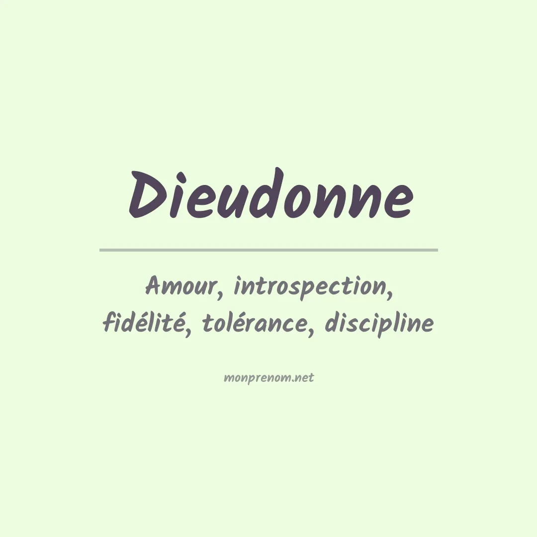 Prénom Dieudonne
