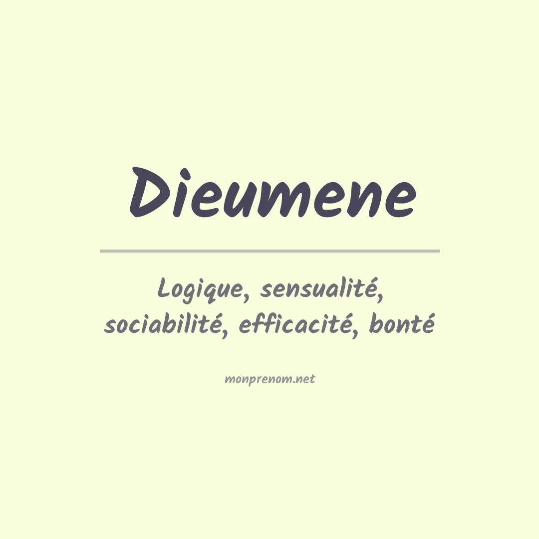 Signification du prénom Dieumene
