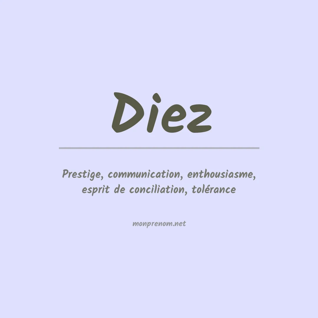 Prénom Diez