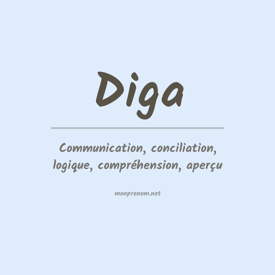 Signification du prénom Diga