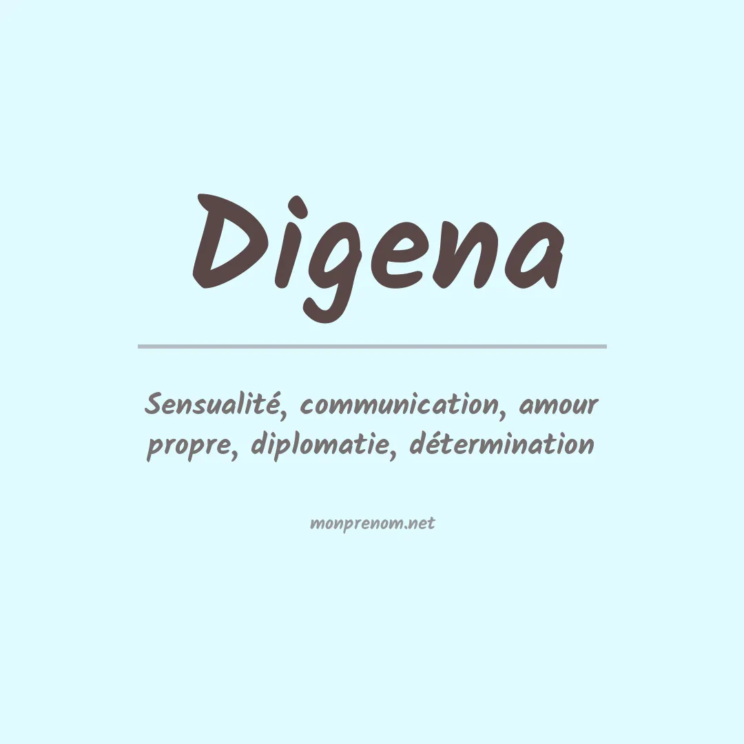 Signification du prénom Digena