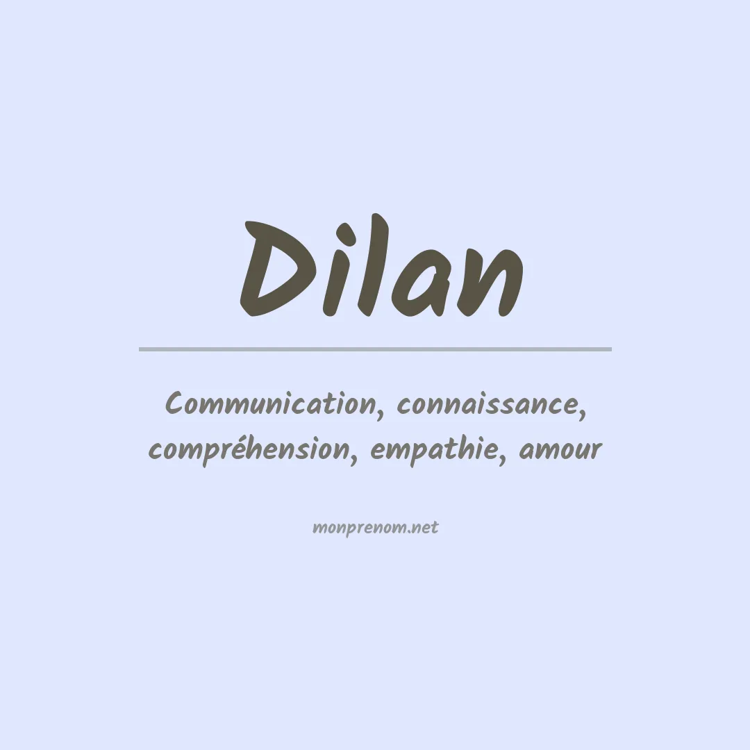 Prénom Dilan