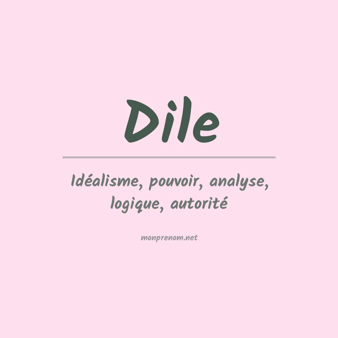 Prénom Dile
