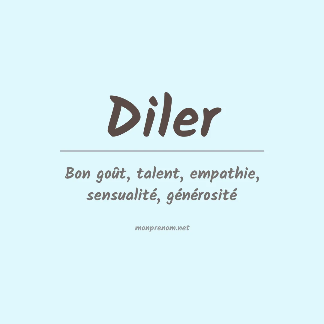 Prénom Diler