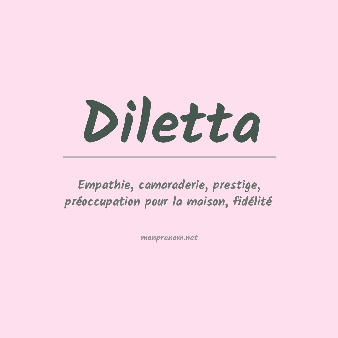 Prénom Diletta