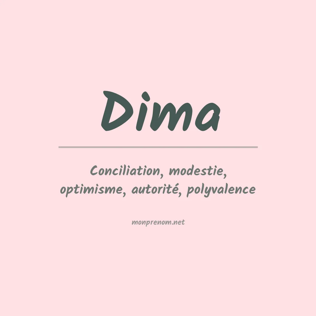 Prénom Dima