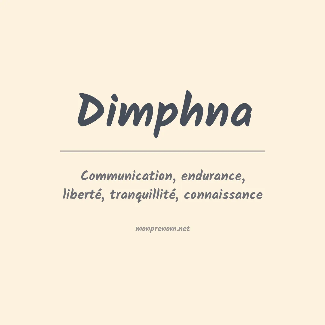 Signification du prénom Dimphna