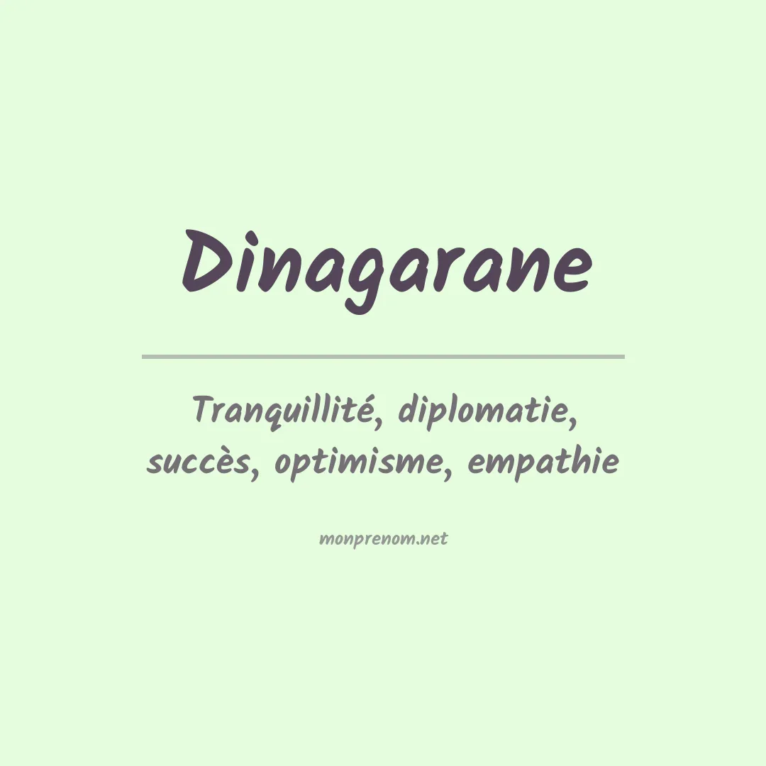 Signification du prénom Dinagarane