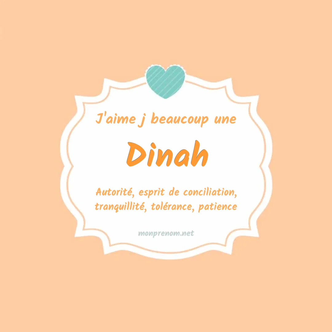 J'aime beaucoup Dinah